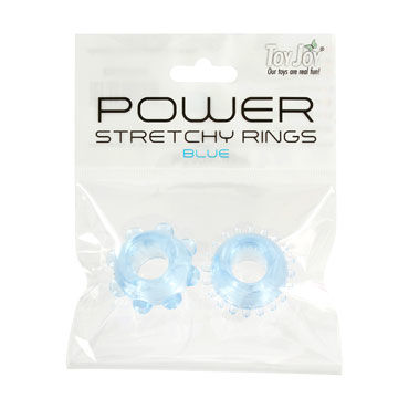 Toy Joy Power Stretchy Rings, голубой - фото, отзывы Toy Joy Power Stretchy Rings, голубой - фото, отзывы