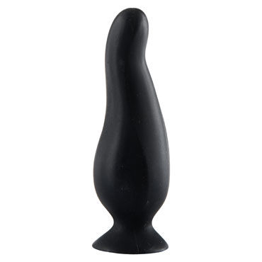 Taboom My Favorite Smooth Analplug, черная, Анальная втулка изогнутой формы Taboom My Favorite Smooth Analplug, черная, Анальная втулка изогнутой формы