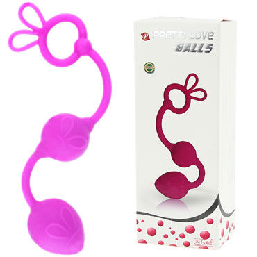 Baile Pretty Love Balls, 22 см, Анальные шарики с петлей для извлечения Baile Pretty Love Balls, 22 см, Анальные шарики с петлей для извлечения