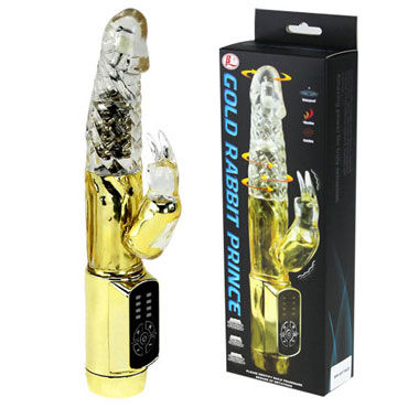Baile Gold Rabbit Prince, Многофункциональный вибратор Baile Gold Rabbit Prince, Многофункциональный вибратор