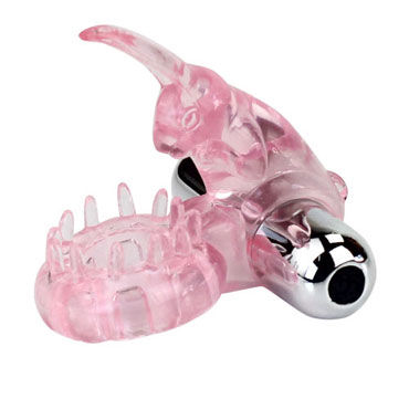 Baile Love Rabbit Ring, Виброкольцо с кроликом для стимуляции клитора Baile Love Rabbit Ring, Виброкольцо с кроликом для стимуляции клитора