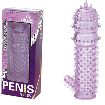Baile Penis Sleeve, фиолетовая, С клиторальным отростком Baile Penis Sleeve, фиолетовая, С клиторальным отростком