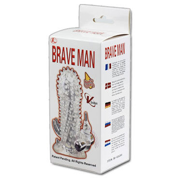 Baile Brave Man Vibration - Вибронасадка на пенис - купить в секс шопе Baile Brave Man Vibration - Вибронасадка на пенис - купить в секс шопе