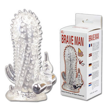 Baile Brave Man Vibration, Вибронасадка на пенис Baile Brave Man Vibration, Вибронасадка на пенис