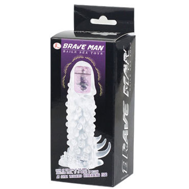 Baile Brave Man Making Love Vibration - Вибронасадка на пенис - купить в секс шопе Baile Brave Man Making Love Vibration - Вибронасадка на пенис - купить в секс шопе