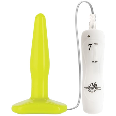 Doc Johnson GLO Vibrating Slim, желтая - фото, отзывы Doc Johnson GLO Vibrating Slim, желтая - фото, отзывы