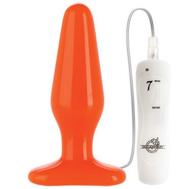 Doc Johnson GLO Vibrating Thick, оранжевая - фото, отзывы Doc Johnson GLO Vibrating Thick, оранжевая - фото, отзывы