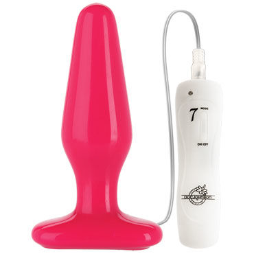 Doc Johnson GLO Vibrating Thick, розовая - фото, отзывы Doc Johnson GLO Vibrating Thick, розовая - фото, отзывы