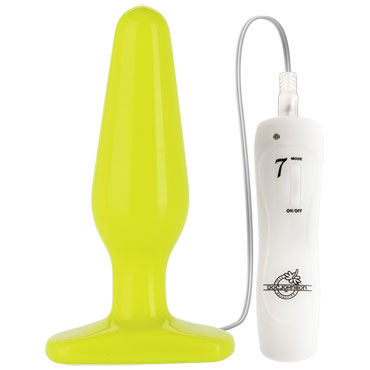 Doc Johnson GLO Vibrating Thick, желтая - фото, отзывы Doc Johnson GLO Vibrating Thick, желтая - фото, отзывы