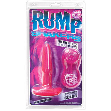 Doc Johnson Pump Shakers Small, розовая - Анальная пробка с вибрацией - купить в секс шопе Doc Johnson Pump Shakers Small, розовая - Анальная пробка с вибрацией - купить в секс шопе