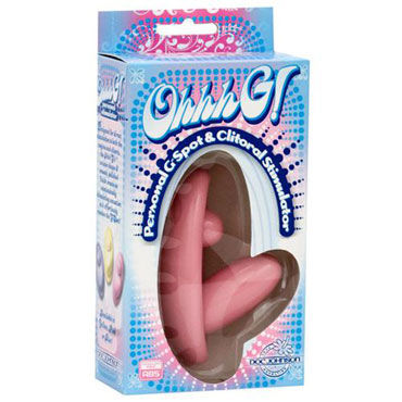 Doc Johnson Ohhh G, розовый - Стимулятор клитора и точки G - купить в секс шопе Doc Johnson Ohhh G, розовый - Стимулятор клитора и точки G - купить в секс шопе