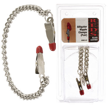 Doc Johnson Alligator Nipple Clamps, Металлические клипсы на грудь Doc Johnson Alligator Nipple Clamps, Металлические клипсы на грудь