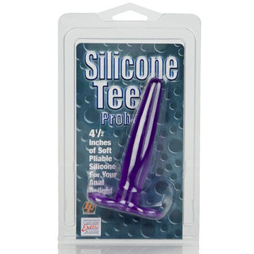 California Exotic Silicone Tee Probes, фиолетовая - Анальная силиконовая втулка - купить в секс шопе California Exotic Silicone Tee Probes, фиолетовая - Анальная силиконовая втулка - купить в секс шопе