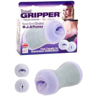 California Exotic Travel Gripper B.J. & Pussy, Мастурбатор, ротик и вагина California Exotic Travel Gripper B.J. & Pussy, Мастурбатор, ротик и вагина