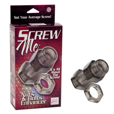 California Exotic Screw Me Nuts & Bolts Enhancer, Эрекционное кольцо в форме болта California Exotic Screw Me Nuts & Bolts Enhancer, Эрекционное кольцо в форме болта