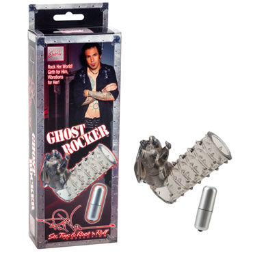 California Exotic Phil Varone Ghost Rocker, Вибронасадка с клиторальным стимулятором California Exotic Phil Varone Ghost Rocker, Вибронасадка с клиторальным стимулятором