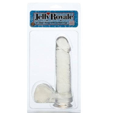 California Exotic Dongs with Suction Cup 15см, прозрачный - Фаллоимитатор на присоске - купить в секс шопе California Exotic Dongs with Suction Cup 15см, прозрачный - Фаллоимитатор на присоске - купить в секс шопе