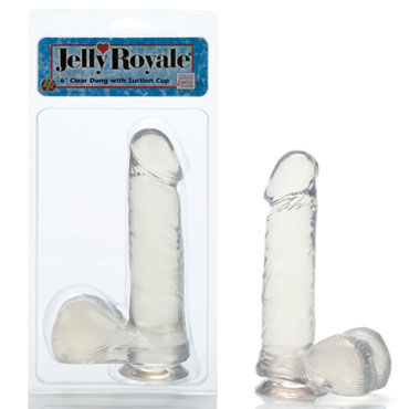 California Exotic Dongs with Suction Cup 15см, прозрачный, Фаллоимитатор на присоске California Exotic Dongs with Suction Cup 15см, прозрачный, Фаллоимитатор на присоске