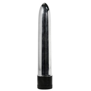 Toy Joy Retro Slimline, серебристый, Гладкий классический вибратор Toy Joy Retro Slimline, серебристый, Гладкий классический вибратор