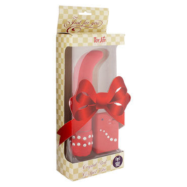 Toy Joy Crystal G-Spot Vibe, красный, Массажер для стимуляции точки G Toy Joy Crystal G-Spot Vibe, красный, Массажер для стимуляции точки G