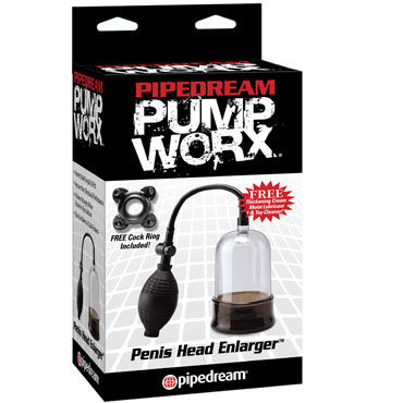 Pipedream Pump Worx Penis Head Enlarger, Попма на головку члена Pipedream Pump Worx Penis Head Enlarger, Попма на головку члена