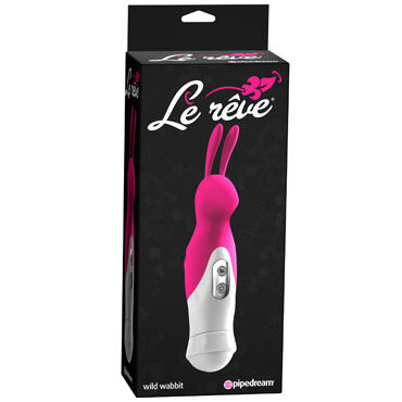 Pipedream Le Reve Wild Wabbit, розовый, Вибромассажер для стимуляции клитора в форме кролика Pipedream Le Reve Wild Wabbit, розовый, Вибромассажер для стимуляции клитора в форме кролика