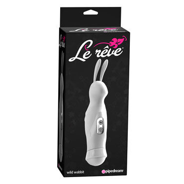 Pipedream Le Reve Wild Wabbit, белый, Вибромассажер для стимуляции клитора в форме кролика Pipedream Le Reve Wild Wabbit, белый, Вибромассажер для стимуляции клитора в форме кролика