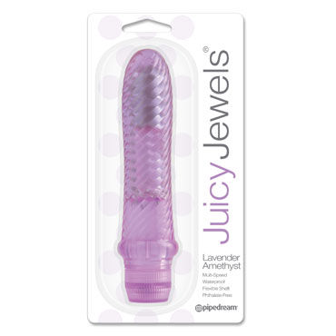 Pipedream Juicy Jewels Lavender Amethyst, Супермягкий вибратор Pipedream Juicy Jewels Lavender Amethyst, Супермягкий вибратор