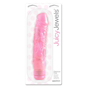 Pipedream Juicy Jewels Precious Pink, Супермягкий вибратор реалистичной формы Pipedream Juicy Jewels Precious Pink, Супермягкий вибратор реалистичной формы
