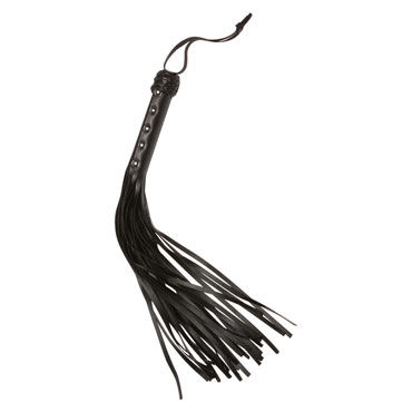 X-play Disciplinarian Whip, черная, Кожаная плеть X-play Disciplinarian Whip, черная, Кожаная плеть