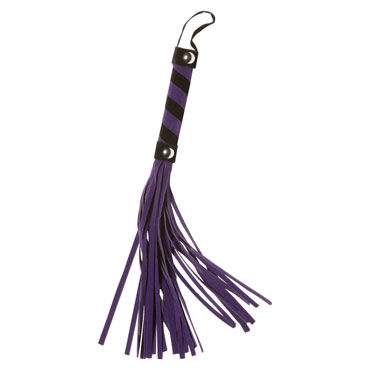 X-play Mini Tickler Pleaser, фиолетовая, Кожаная плеть X-play Mini Tickler Pleaser, фиолетовая, Кожаная плеть