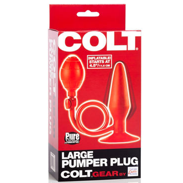 California Exotic Colt Large Pumper Plug, красная - Расширяющаяся пробка - купить в секс шопе California Exotic Colt Large Pumper Plug, красная - Расширяющаяся пробка - купить в секс шопе