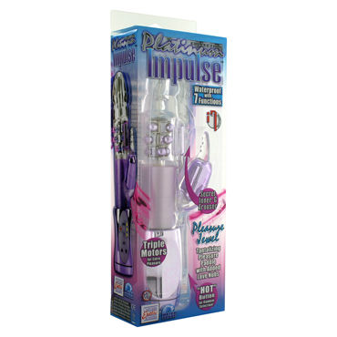 California Exotic Platinum Impulse Pleasure Jewel - Многофункциональный вибратор с крутящимися шариками - купить в секс шопе California Exotic Platinum Impulse Pleasure Jewel - Многофункциональный вибратор с крутящимися шариками - купить в секс шопе