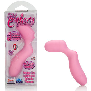 California Exotic Total Euphoria Mini Massager, розовый, Минивибратор оригинальной формы California Exotic Total Euphoria Mini Massager, розовый, Минивибратор оригинальной формы