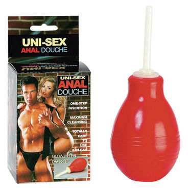 Seven Creations Anal Douche, красный, Анальный душ с узкой насадкой Seven Creations Anal Douche, красный, Анальный душ с узкой насадкой