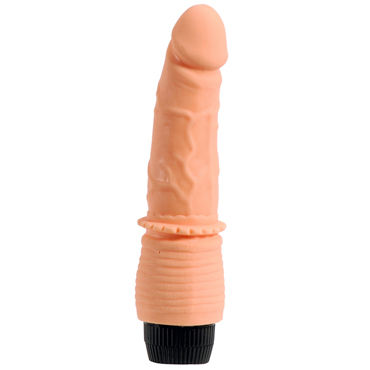 Seven Creations Penetrating Pleasures Vinyl P-Shape, телесный, Вибратор реалистичной формы, со стимуляцией клитора Seven Creations Penetrating Pleasures Vinyl P-Shape, телесный, Вибратор реалистичной формы, со стимуляцией клитора