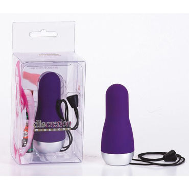Seven Creations Discretion Widebody Mini, фиолетовый, Минивибратор со шнурком для извлечения Seven Creations Discretion Widebody Mini, фиолетовый, Минивибратор со шнурком для извлечения