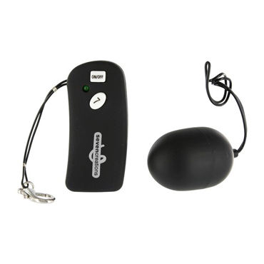 Seven Creations Ultra 7 Remote, черное, Виброяйцо с дистанционным управлением Seven Creations Ultra 7 Remote, черное, Виброяйцо с дистанционным управлением