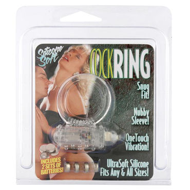 Seven Creations Cockring Silicon, прозрачное, Виброкольцо со стимуляцией клитора Seven Creations Cockring Silicon, прозрачное, Виброкольцо со стимуляцией клитора