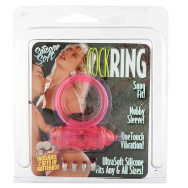 Seven Creations Cockring Silicon, розовое, Виброкольцо со стимуляцией клитора Seven Creations Cockring Silicon, розовое, Виброкольцо со стимуляцией клитора