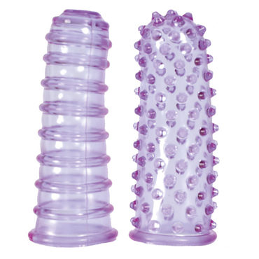 Seven Creations Clitofing, фиолетовые, Две насадки на пальцы Seven Creations Clitofing, фиолетовые, Две насадки на пальцы