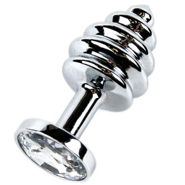 Anal Jewelry Plug Small Silver, прозрачный, Маленькая анальная пробка с кристаллом Anal Jewelry Plug Small Silver, прозрачный, Маленькая анальная пробка с кристаллом