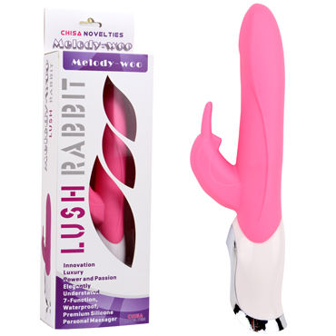 Chisa Lush Rabbit, розовый, Вибратор с клиторальным зайчиком Chisa Lush Rabbit, розовый, Вибратор с клиторальным зайчиком
