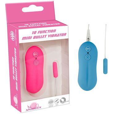 Howells Mini Bullet, голубой, Мини-вибропуля с пультом управления Howells Mini Bullet, голубой, Мини-вибропуля с пультом управления