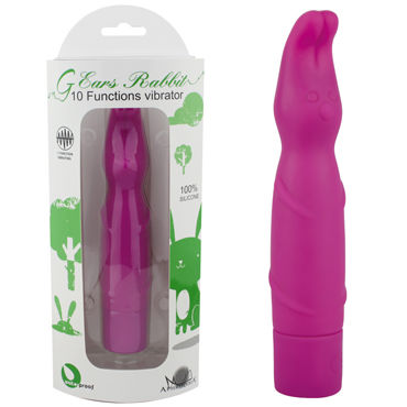 Howells Ears Rabbit, фиолетовый, Водонепроницаемый вибратор-зайчик Howells Ears Rabbit, фиолетовый, Водонепроницаемый вибратор-зайчик