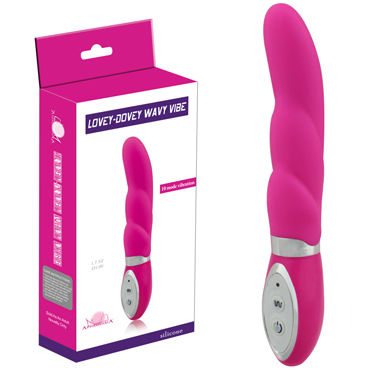Howells Lovey-Dovey Wavy Vibe, розовый, Вибратор эргономичной формы Howells Lovey-Dovey Wavy Vibe, розовый, Вибратор эргономичной формы