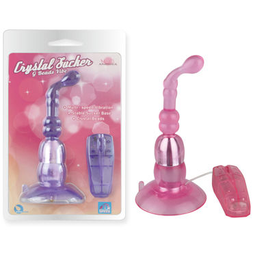 Howells Sucker Beads G Vibe, розовый, Вибростимулятор с изогнутым кончиком Howells Sucker Beads G Vibe, розовый, Вибростимулятор с изогнутым кончиком