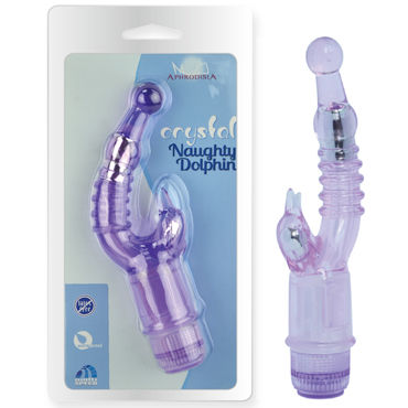 Howells Naughty Dolphin, фиолетовый, Вибратор с клиторальным дельфинчиком Howells Naughty Dolphin, фиолетовый, Вибратор с клиторальным дельфинчиком