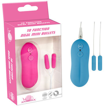 Howells Dual Mini Bullets, голубые, Две мини-вибропули Howells Dual Mini Bullets, голубые, Две мини-вибропули