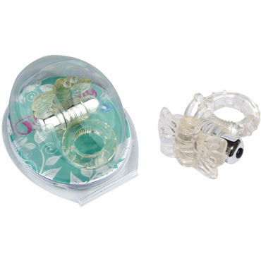 Howells Butterfly Cock Ring, прозрачный, Виброкольцо с бабочкой Howells Butterfly Cock Ring, прозрачный, Виброкольцо с бабочкой